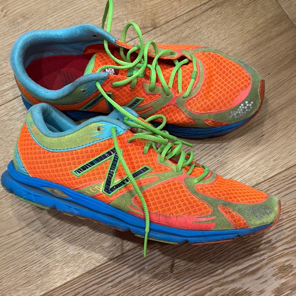 New Balance Women’s Vibrant Orange and Blue Sneakers